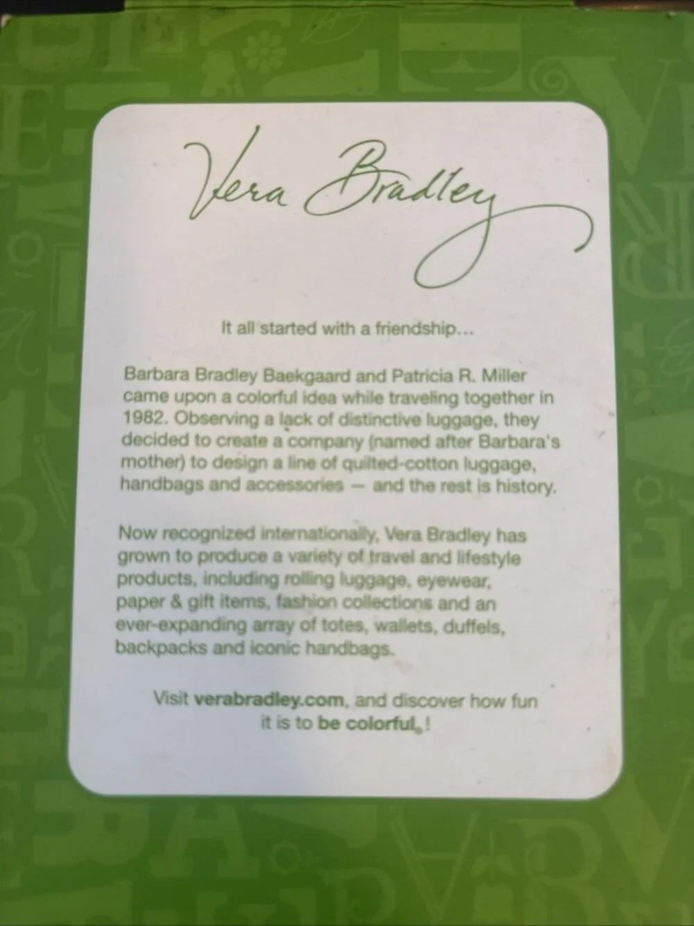 Vera Bradley vera bradley
